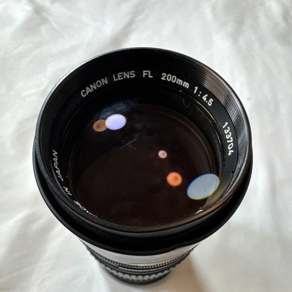 CANON Lens‎ FL 200mm f/4.5 CANON FL/FD Mount Prime Lens MF From JAPAN